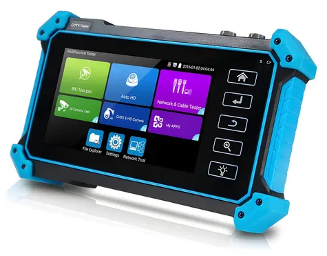 Xtendlan Ručný tester kamerových signálov / Ručný tester / IP/HDMI/VGA/CVBS/AHD/CVI/TVI do 8 Mpix / 5" TFT FullHD