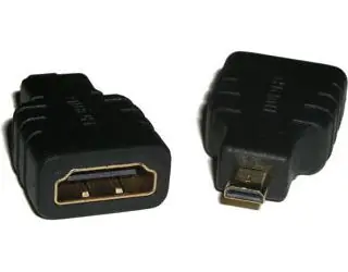 LogiLink AH0010 HDMI Micro - HDMI čierna / Adaptér / Micro HDMI (M) na HDMI (F)