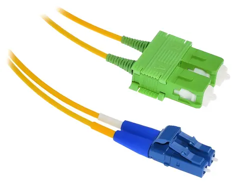 Xtendlan FO patch LC-SC/ APC / Optický patch kábel / 5 m / 9/125 duplex / G.657.A1 ultraflexibilný / LS0H