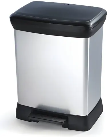 Curver Pedálový odpadkový kôš 30 l strieborná / Odpadkový kôš / Pedálový / 30 l