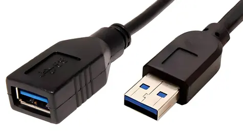Roline USB 3.0 AA čierna / Predlžovací kábel / M/F / 1,8 m