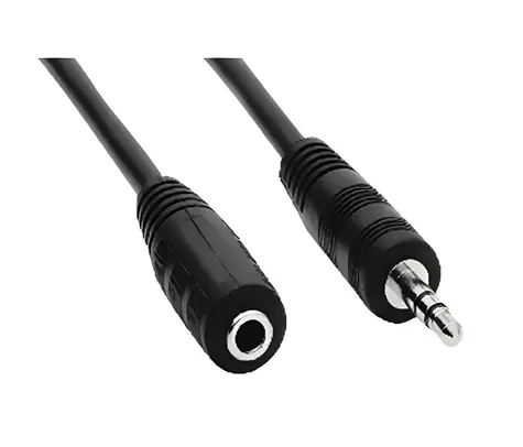 OEM Predlžovací kábel Jack 3,5mm(M) - Jack 3,5mm(F) / Audio kábel / Predlžovací / 2m