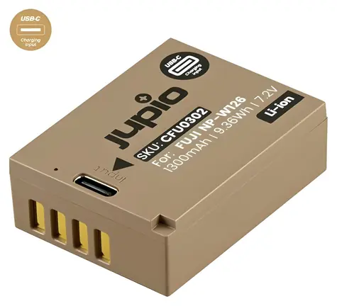 JUPIO NP-W126S Ultra C / Akumulátor pre Fuji / 1300 mAh / USB-C
