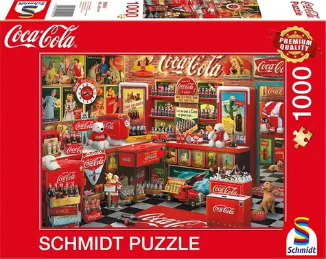 Schmidt Puzzle Coca-Cola Nostalgický obchod / 1000 dielikov / od 12 rokov