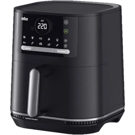 Braun MultiFry 5 HF5050 čierna / Teplovzdušná fritéza / 2000 W / 6 l / dotykový displej