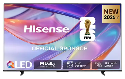 43" Hisense 43E7S čierna / Televízia / Hi-QLED / UHD / HDMI 2.1 / Wi-Fi / Bluetooth / 20W repro
