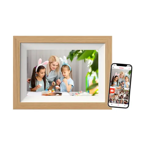 10,1" Braun DigiFrame 10W WiFi drevo / Fotorámik / dotykový IPS displej / Wi-Fi / 1280x800 px / 16:10