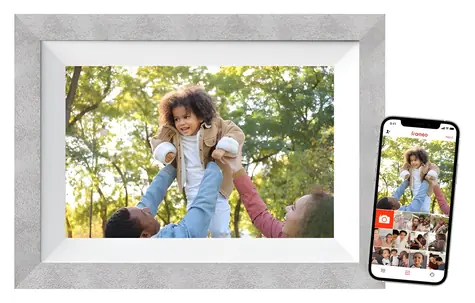 10,1" Braun DigiFrame 10W WiFi sivá / Fotorámik / dotykový IPS displej / Wi-Fi / 1280x800 px / 16:10