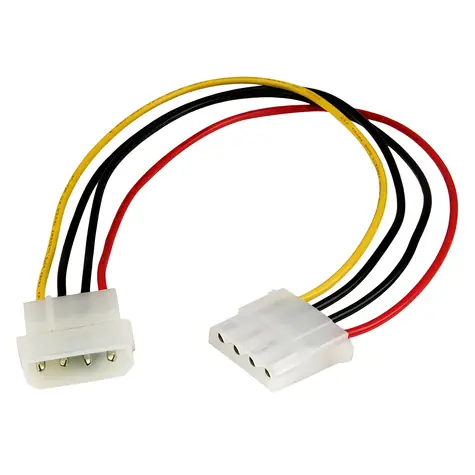 StarTech napájací kábel LP4 (Molex 4-pin) / Predlžovací kábel / 30 cm