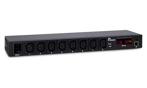 Inter-tech Argus SW-0816 čierna / Napájacia lišta / 19" rack / 8x IEC C13 / 16A / LCD displej