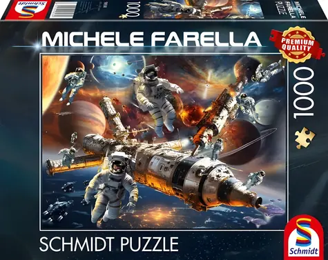 Schmidt Puzzle Kúzelné hviezdne svety - Beztiaže vo vesmíre / 1000 dielikov / od 12 rokov