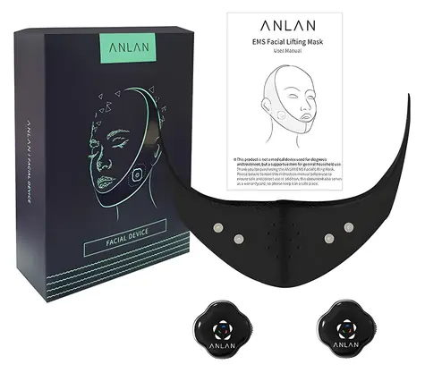 ANLAN 01-ASLY41-001 / Zoštíhľujúca EMS maska na tvár / 3 režimy / 5 úrovní intenzity