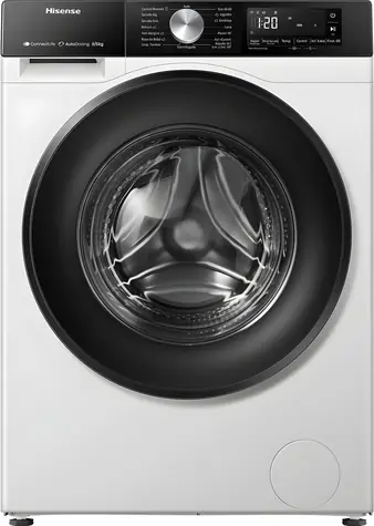 Hisense WD3S8043BW3 biela/čierna / Práčka so sušičkou / 8 kg prania / 5 kg sušenia / 1400 ot./min / Energ. trieda D