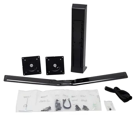 Ergotron WorkFit Dual Monitor Kit čierna / Sada pre 2 monitory / Výškové nastavenie 127 mm / Nosnosť 12,7 kg