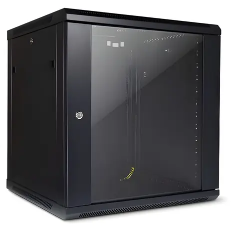 Inter-tech SMA-6612 čierna / Nástenný rozvádzač / 12U / hĺbka 600 mm / nosnosť 40 kg