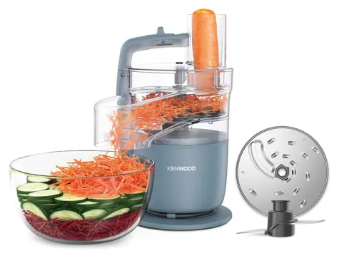 Kenwood MultiPro Go FDP22.130GY sivá / Kuchynský robot / 650 W / 2 rýchlosti + pulz / misa 1,3 l