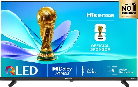 32" Hisense 32A5Q čierna / Televízia / QLED / FullHD / SMART TV / HDMI / Wi-Fi / DVB-T2/S2/C