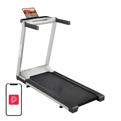 DEERRUN Bežecký pás A1 Pre strieborná / Elektrický skladací / 16 km/h / sklon 6 % / 3 HP / nosnosť 158 kg