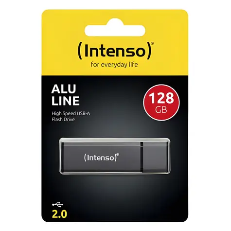 INTENSO Alu Line 128GB antracitová / Flash disk / USB-A 2.0