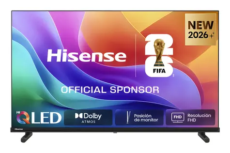 40" Hisense 40A5S čierna / Televízia / QLED / FullHD / HDMI / LAN / WiFi / BT / 14W repro