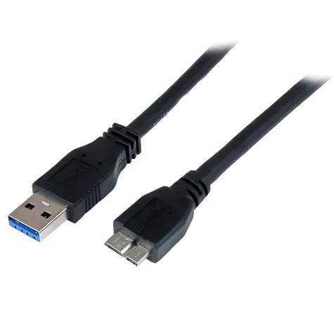 StarTech kábel USB-A - Micro-USB 3.0 čierna / Kábel / USB 3.2 Gen 1 (5 Gbit/s) / 1 m