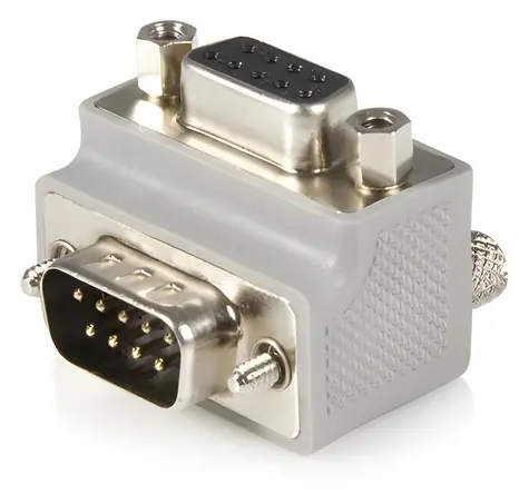 StarTech sériový adaptér DB9 pravouhlý M/F sivá / Sériový adaptér / DB9 / Pravouhlý konektor