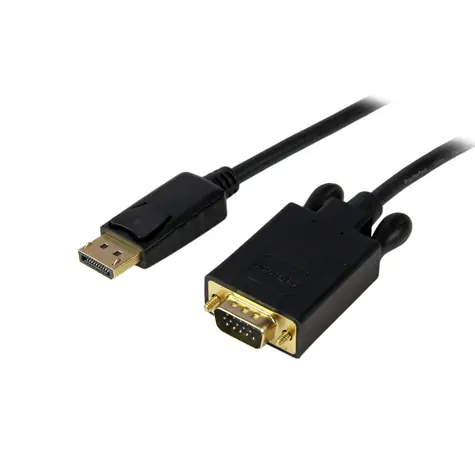 StarTech Redukcia DisplayPort na VGA čierna / Redukcia / 2048×1280 px / 60 Hz / 1,8 m