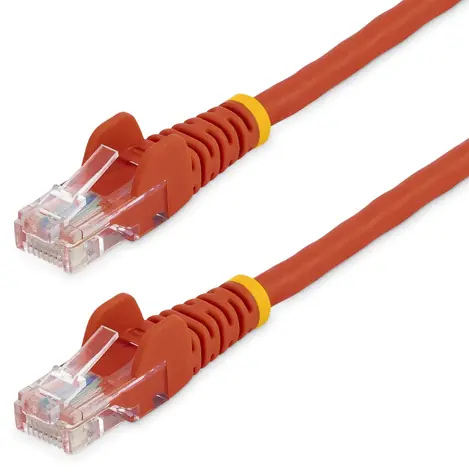StarTech Patch kábel UTP CAT5E 1m červená / Patch kábel / RJ45-RJ45 / Snagless / PoE