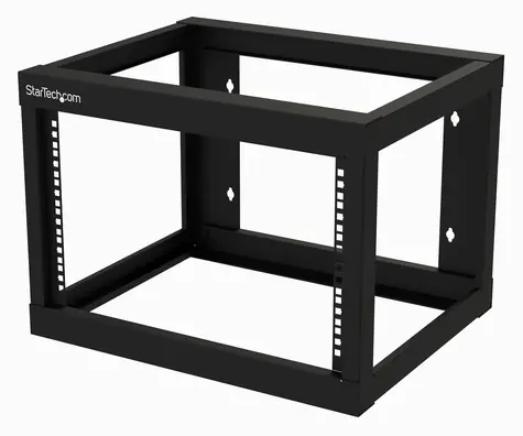 StarTech Nástenný rack s otvoreným rámom 6U / Nástenný rack / nosnosť 80 kg / hĺbka 457 mm