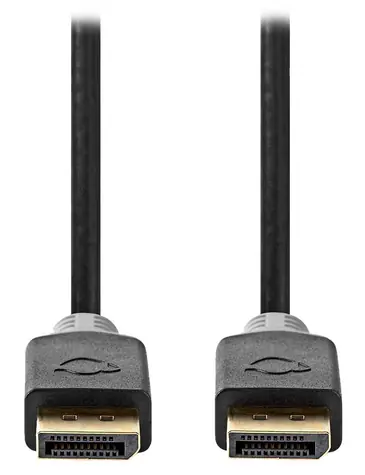 Nedis DisplayPort kábel antracit / Kábel DisplayPort / verzia 1.4 / 8K / 3 m
