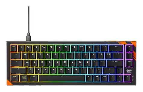Cherry K5 PRE TMR Compact čierna / Klávesnica / drôtová / US layout / podsvietená / USB-A