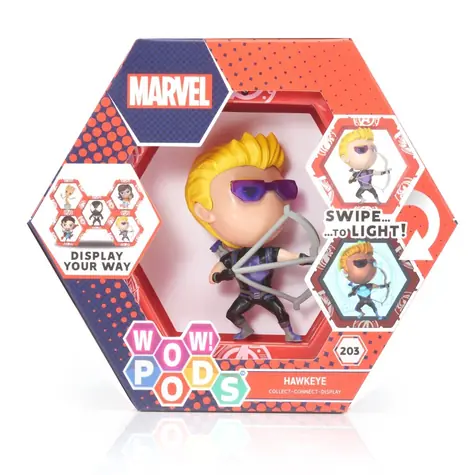 Wow STUFF POD MARVEL Hawkeye / Svetelný efekt / Infra senzor / 3× AAA batérie v balení