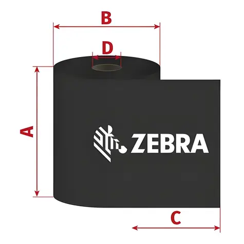 ZEBRA ZipShip 2300 (12ks) / TTR páska / Vosk / 131mm / 450m / jadro 25mm