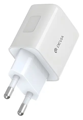 Devia SMART Series PD+QC 30W biela / Sieťová nabíjačka / USB-C / PD / QC / 30W