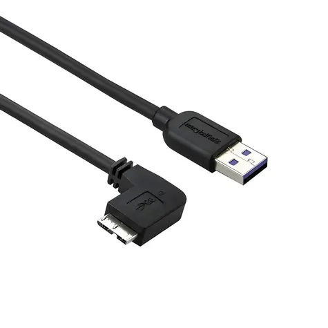 StarTech USB-A - Micro-USB B slim kábel čierna / Kábel / USB 3.0 / 5 Gbit/s / 1 m
