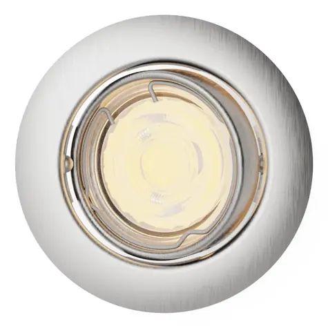 Philips Peridot Rec Kit Rd nikel / Zapustené svietidlo / okrúhle / GU10 / 7W / IP20