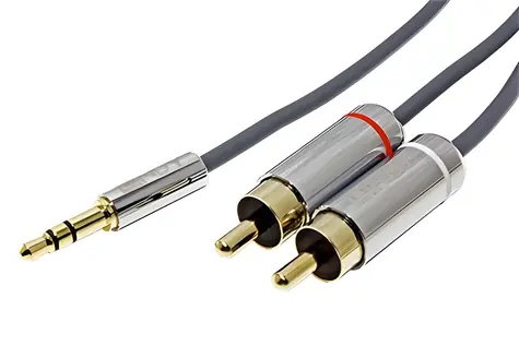 Cromo Jack 3,5 mm - 2x Cinch (M/M) / Audio kábel / 1 m