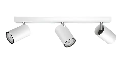 Philips Kosipo biela / Stropné bodové svietidlo / 3x GU10 5,5 W / IP20 / bez zdroja