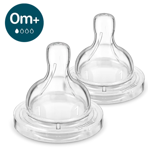 Philips Avent SCY761/02 / Cumlík na dojčenskú fľašu / novorodenecký prietok / 2 ks