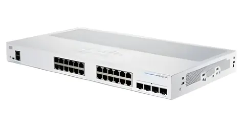 Cisco CBS250-24T- 4X REFRESH / Switch / 24x GbE RJ-45 / 4X SFP+ 10G / fanless