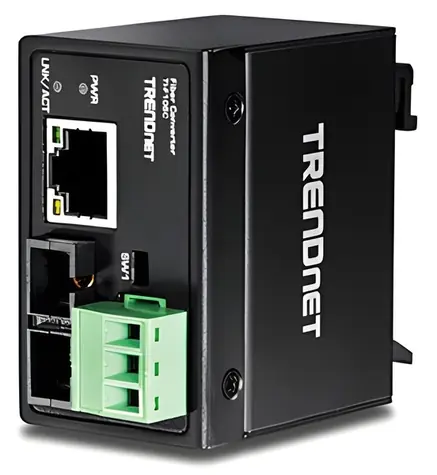 Trendnet TI-F10SC / Médiá konvertor / RJ-45 - SC / multi mode / 2 km / na DIN lištu