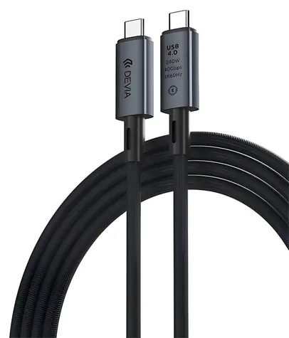 Devia Extreme Speed Series čierna / Dátový / video kábel USB-C / USB4 / 240W / 8K 60Hz / 1m