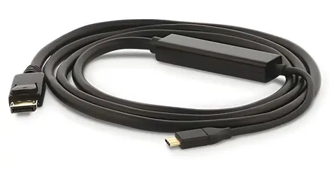 LMP USB-C - DisplayPort čierna / Kábel / 4K 60 Hz / 1,8 m