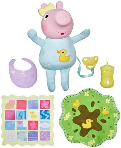 Hasbro Prasiatko Peppa Interaktívna bábika Evie / 28 cm / 20+ zvukov
