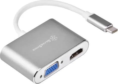 Silverstone EP16C / Adaptér / USB-C / VGA / HDMI