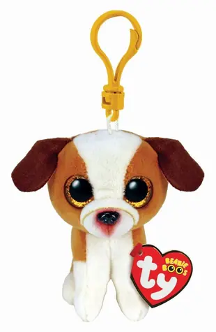 Ty Plyšák Hugo hnedo-biely pes / 8,5 cm