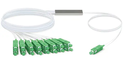 Ubiquiti UFiber Splitter 16 / Optický rozbočovač / 1:16 / SC / APC konektory / 1260-1650 nm / kábel 1,5 m