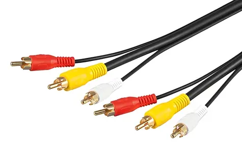Goobay 3x Cinch (M) - 3x Cinch (M) / AV kábel / 2x audio, 1x video / 1,5m