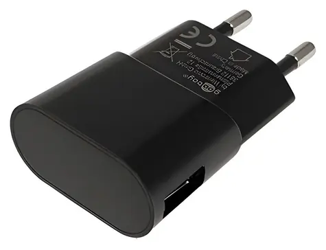 goobay Napájací adaptér 230V na USB čierna / Napájací adaptér / 1x USB / 1A