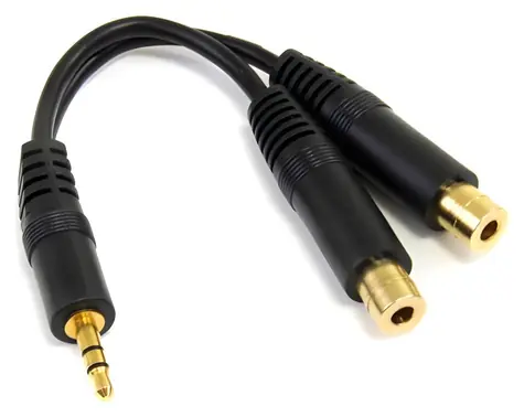 StarTech Audio splitter kábel 3,5 mm / Audio kábel / Jack 3,5 mm (M) - 2x Jack 3,5 mm (F) / pozlátené konektory